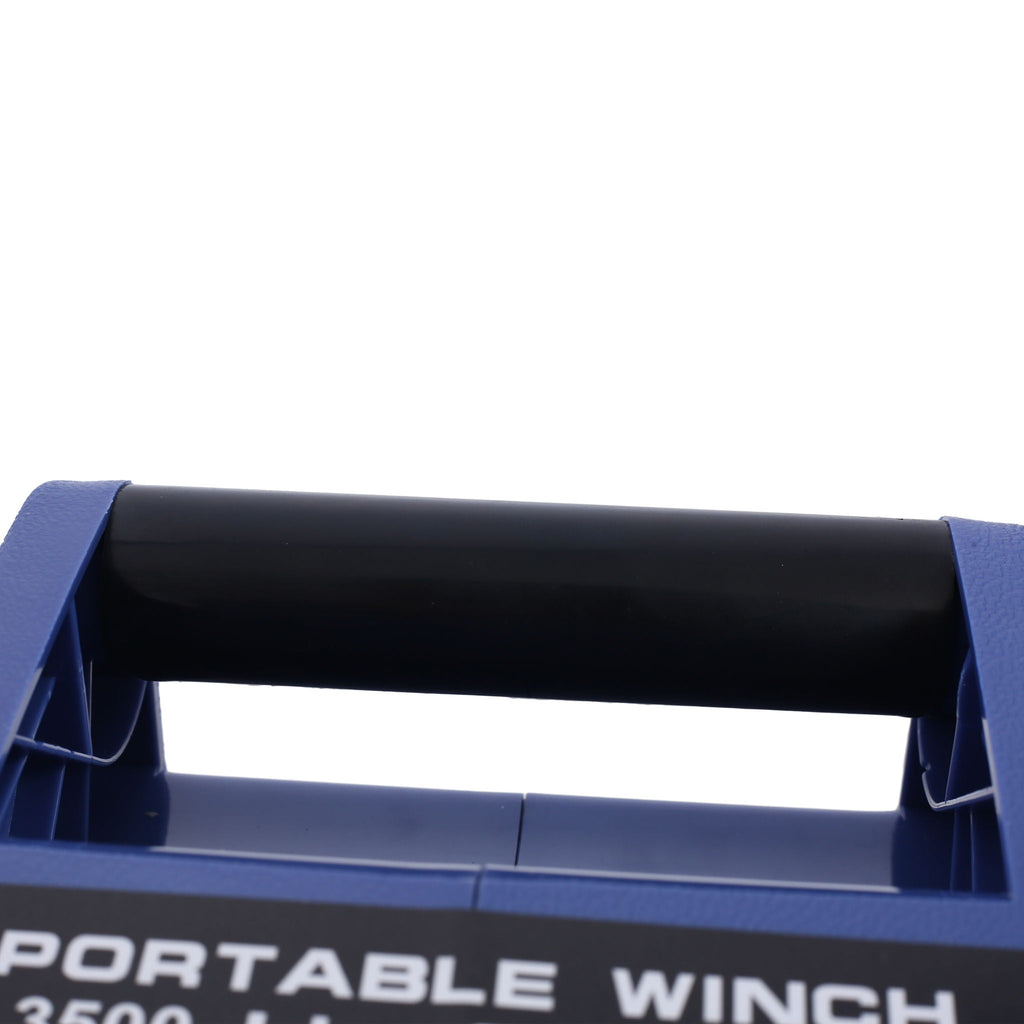 Reversible Electric 12V Trailer Winch with Galvanized Wire Rope - Blue