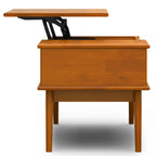 Lift Top Coffee Table with Hidden Storage - Teak