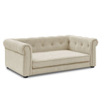 Modern Elegant Rectangle Pet Bed with Elevated Design - Multiple Colors