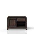 Chocolate Office Storage Credenza with Traditional Design - 47" Wide