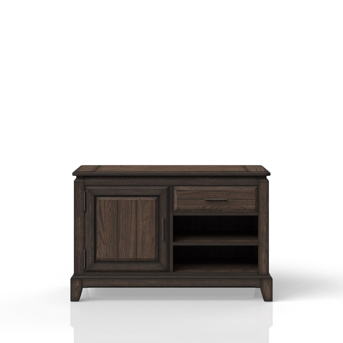 Chocolate Office Storage Credenza with Traditional Design - 47" Wide