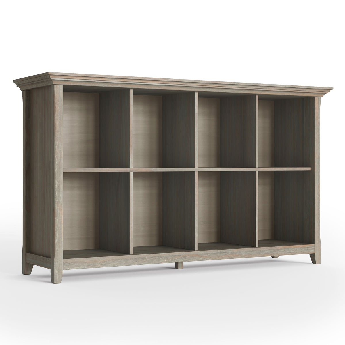 Amherst Cube Storage Bookcase with Large Cubbies - Dark Brown, Dark Gray, or White