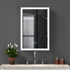 LED Lighted Medicine Cabinet with Mirror, 20"x30"