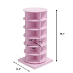 360 Rotating Shoe Cabinet 6 Layers with Space-Saving Rotating Design - Multiple Colors
