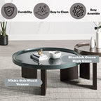 Elegant Design Coffee Table with High Gloss Top - Dark Green or Dark Brown