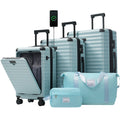 Deluxe 5-Piece Hard-Side Luggage Set with USB and TSA Locks - Multiple Colors