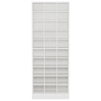 10 Tier Shoe Storage Cabinet with 30 Cubbies - Wood - Multiple Colors