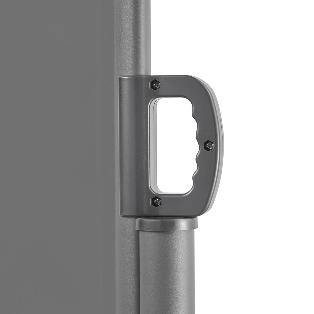 Retractable Side Awning with Aluminum Frame - Grey