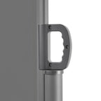 Retractable Side Awning with Aluminum Frame - Grey