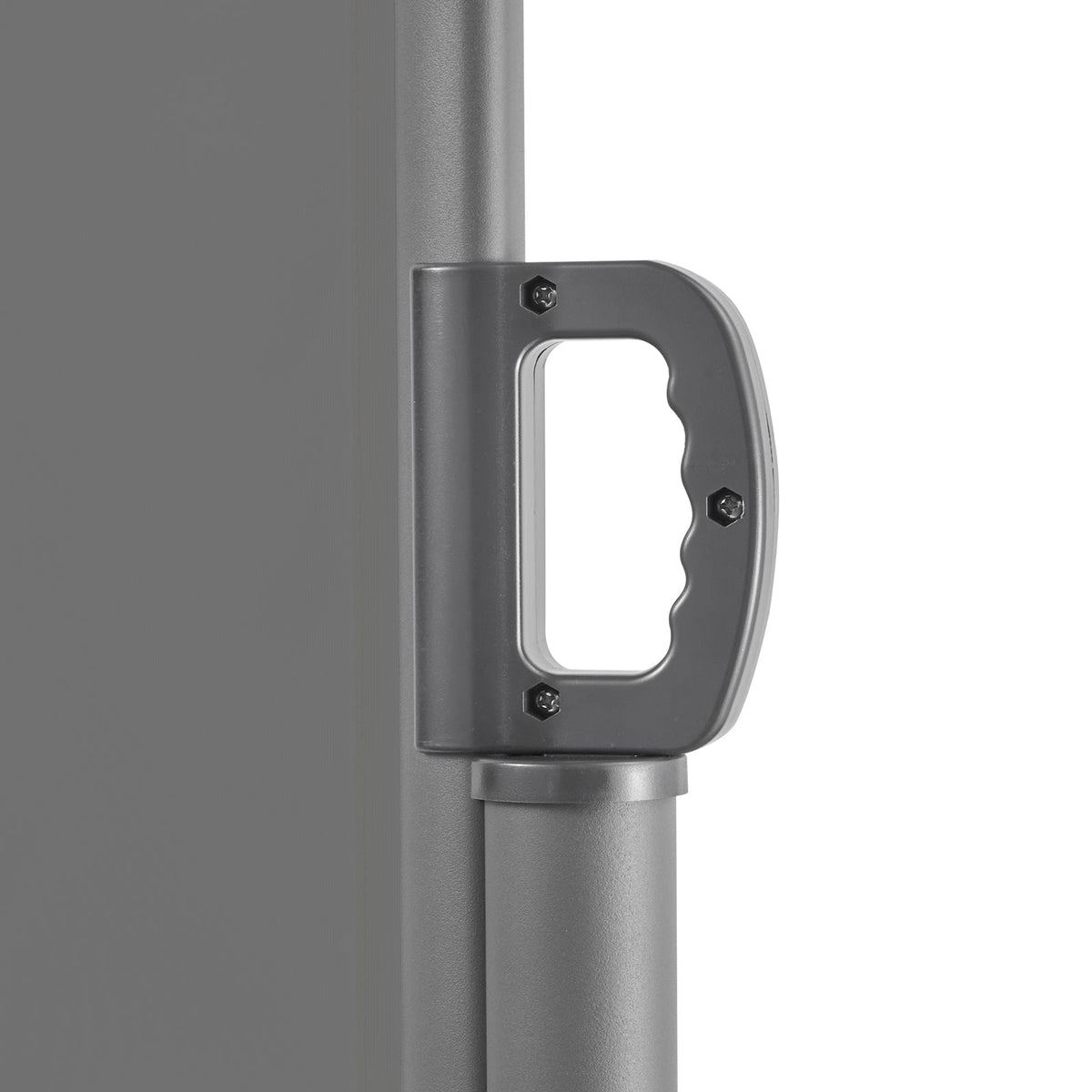 Retractable Side Awning with Aluminum Frame - Grey