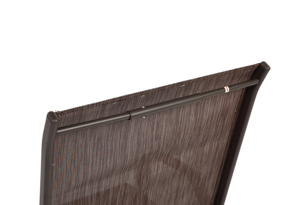6 Piece Patio Chairs with High Backrest and Armrest - Brown