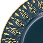 Elegant Plastic Charger Plate Set of 8 - 14" Round - Blue or Light Blue