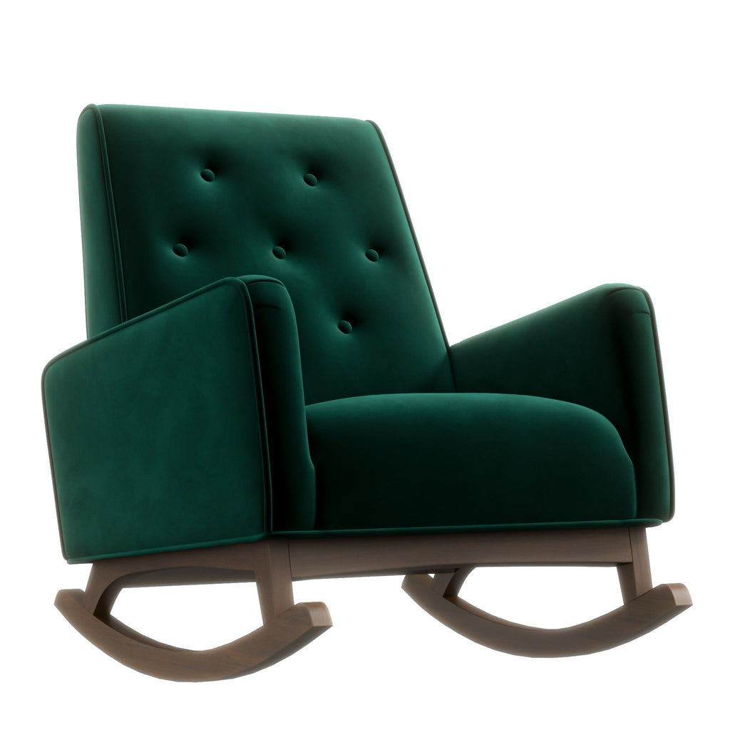 Demetrius Solid Wood Rocking Chair - Multiple Colors