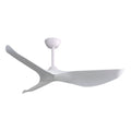 52" Indoor Ceiling Fan Without Light with 6-Speed DC Motor and Remote - White