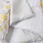 Yellow King Comforter Set with Bed Sheets - Botanical Design