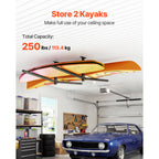 Kayak Storage Rack for 2 Kayaks