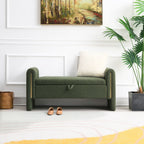 Modern Teddy Upholstered Bed End Bench with Storage - Multiple Colors