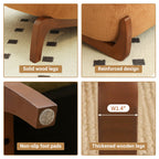 Cute Accent Chair with Solid Wood Legs - Fabric