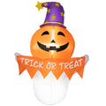 Inflatable Halloween Ghost Window Sticker with LED Lights - White