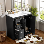 Bathroom Vanity With Sink Combo, Storage Cabinet, Freestanding Set