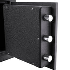 Solid Steel Keypad Depository Safe with Digital Access - Black