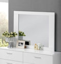 Lorimar Mirror with Beveled Edge - White