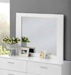 Lorimar Mirror with Beveled Edge - White