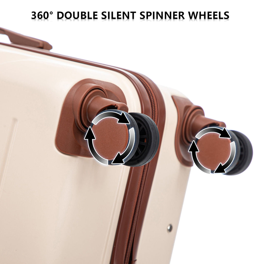 3 Pieces Set Spinner Wheel Luggage With Combination Lock