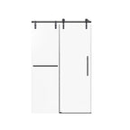 Frameless Single Sliding Shower Doors With Towel Rail & Handle