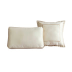 Rings 7 PC Reversible Matte Satin Comforter Set with Circle Quilting - Matte Satin