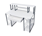 Amiel All Purpose Writing Desk with Storage - Black, Dark Gray, or White