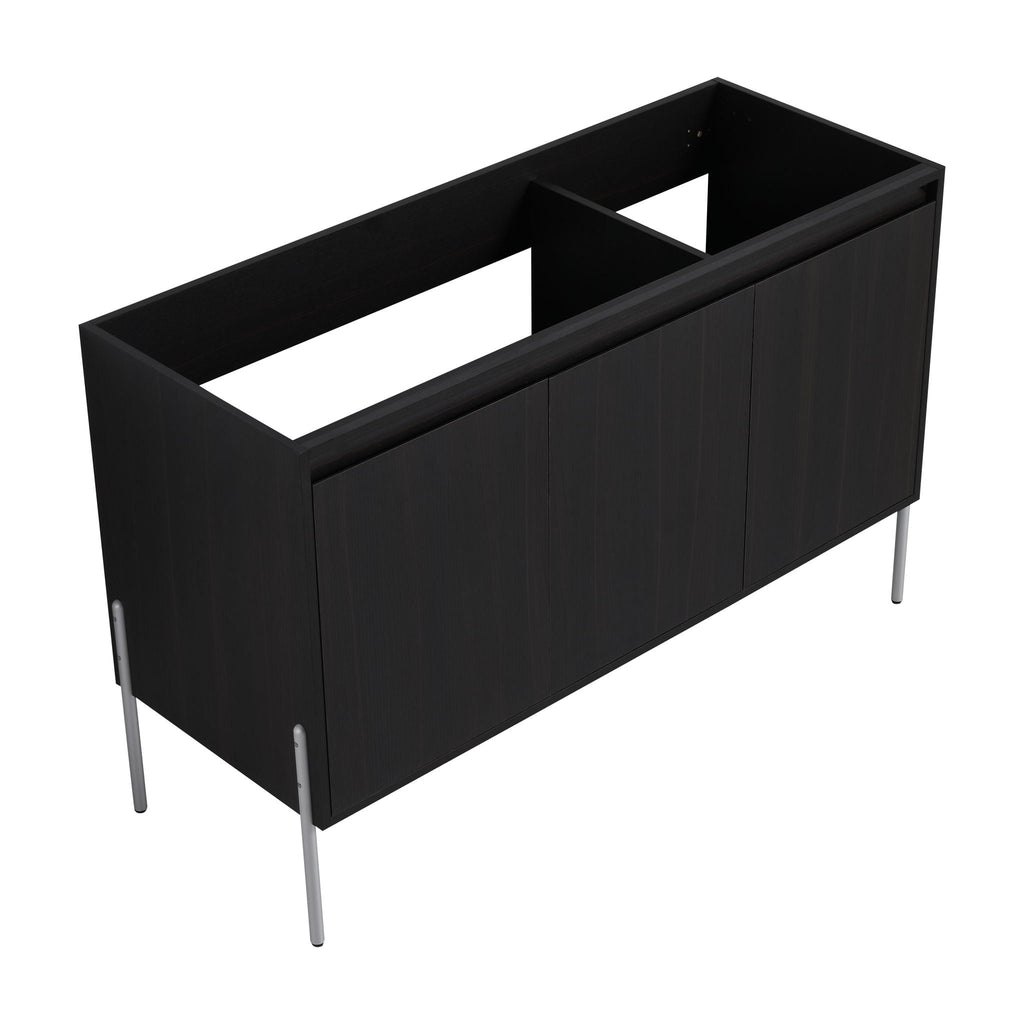Freestanding Bathroom Vanity with Soft Close Cabinet Doors - Light or Dark Brown