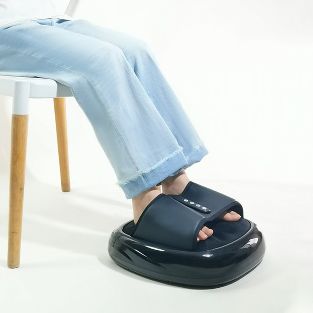 Heated Shiatsu Foot Massager with Air Compression - Black