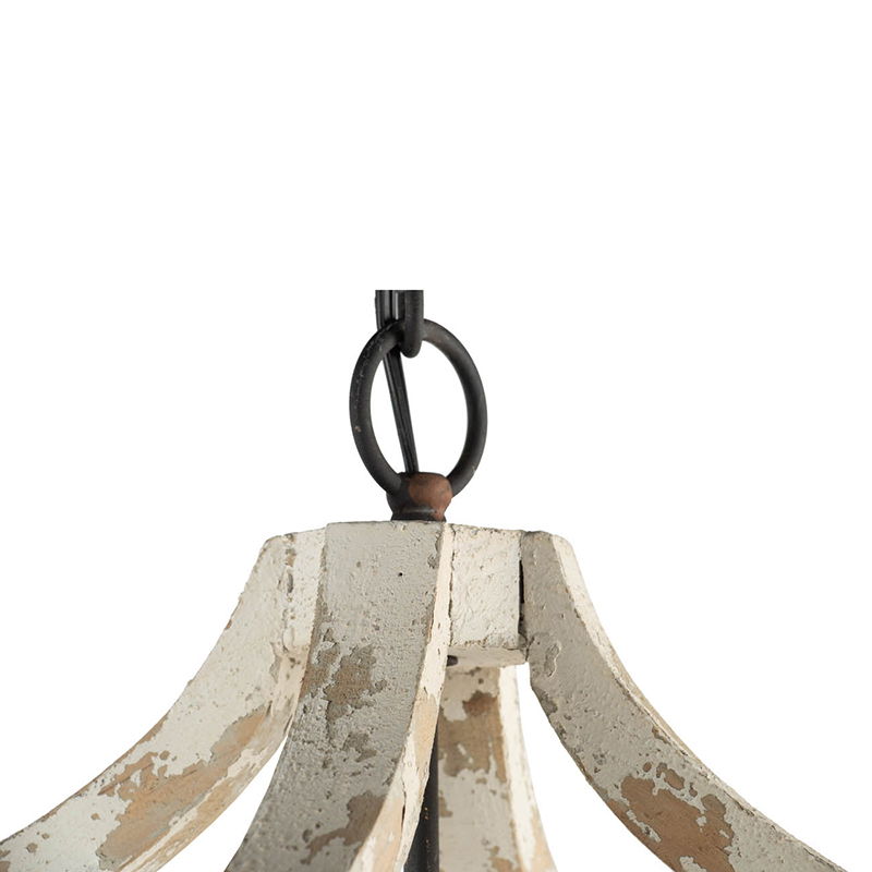 4 Light Chandelier - Cream