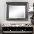 Sawyer Metallic Mirror with LED Lighting - Dark Gray