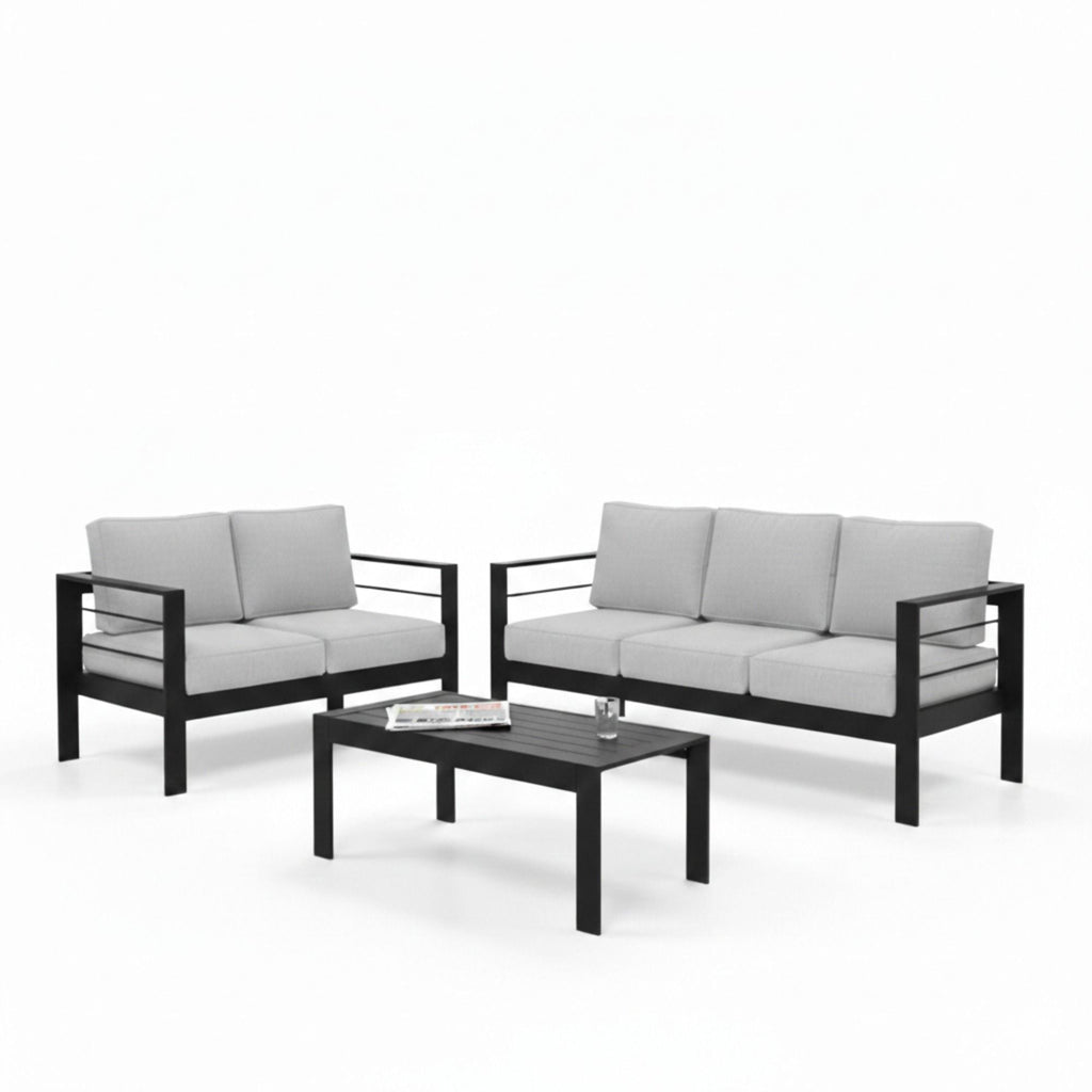 All-Weather Outdoor Patio Set with Thick Cushions - Multiple Colors