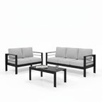 All-Weather Outdoor Patio Set with Thick Cushions - Multiple Colors