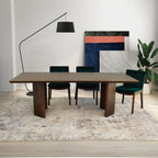 Walnut Dining Table with Japandi Design - Alden