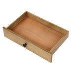 Solid Wood Shoe Rack Storage Bench with Cushioned Seat and Drawers