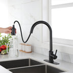 Touch Kitchen Faucet with Pull Down Sprayer - Matte Black
