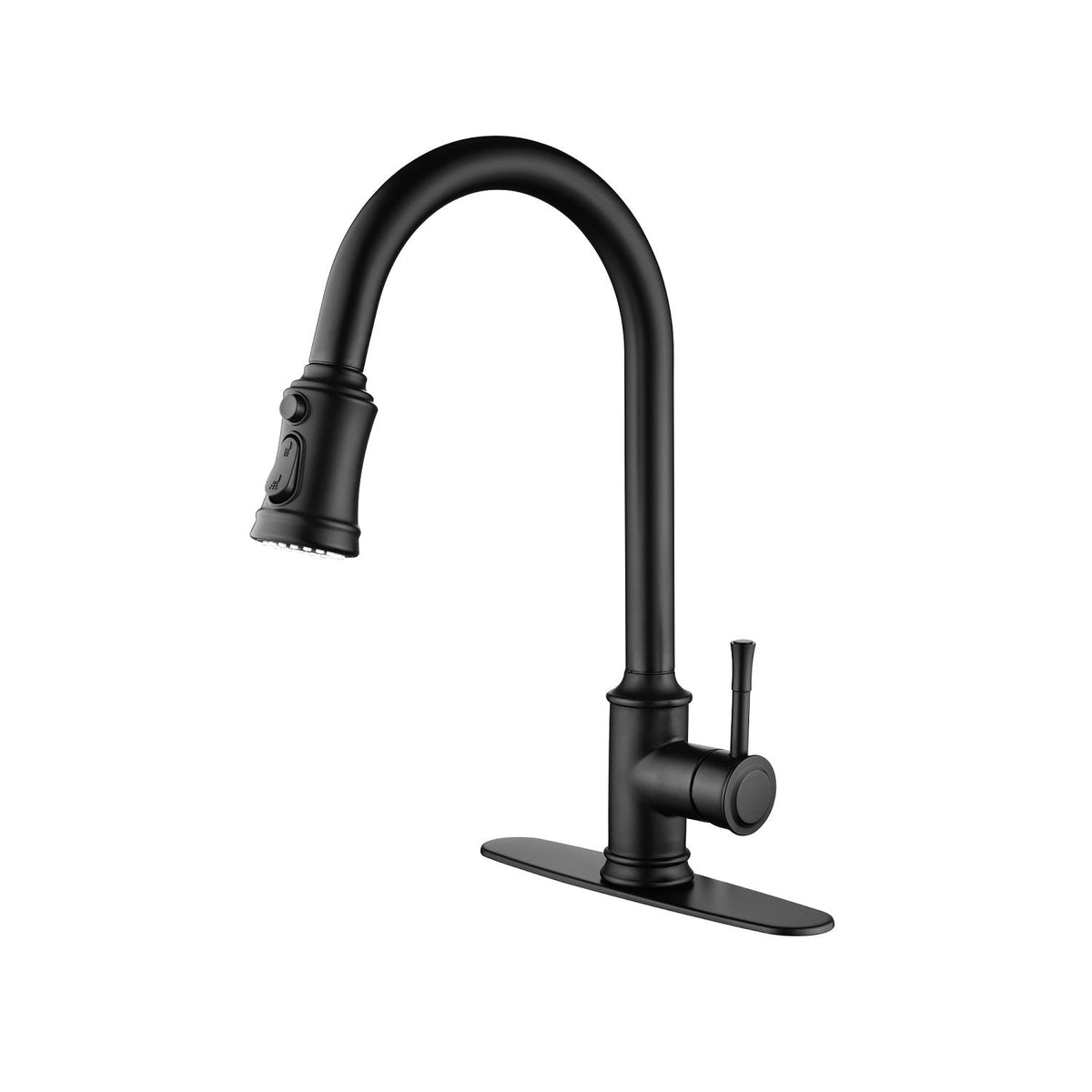 Touch Kitchen Faucet with Pull Down Sprayer - Matte Black