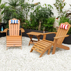 TALE Adirondack Chair with Cup Holder - Brown