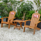 TALE Adirondack Chair with Cup Holder - Brown