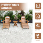 TALE Adirondack Chair with Cup Holder - Brown