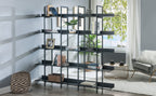 5 Tier Vintage Industrial Style Bookshelf