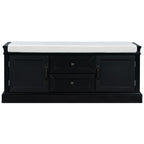 TREXM Storage Bench with 2 Drawers and 2 Cabinets