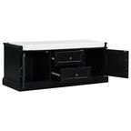 TREXM Storage Bench with 2 Drawers and 2 Cabinets