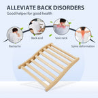 Ergonomic S-Shape Sauna Backrest with Superior Support - Canadian Hemlock