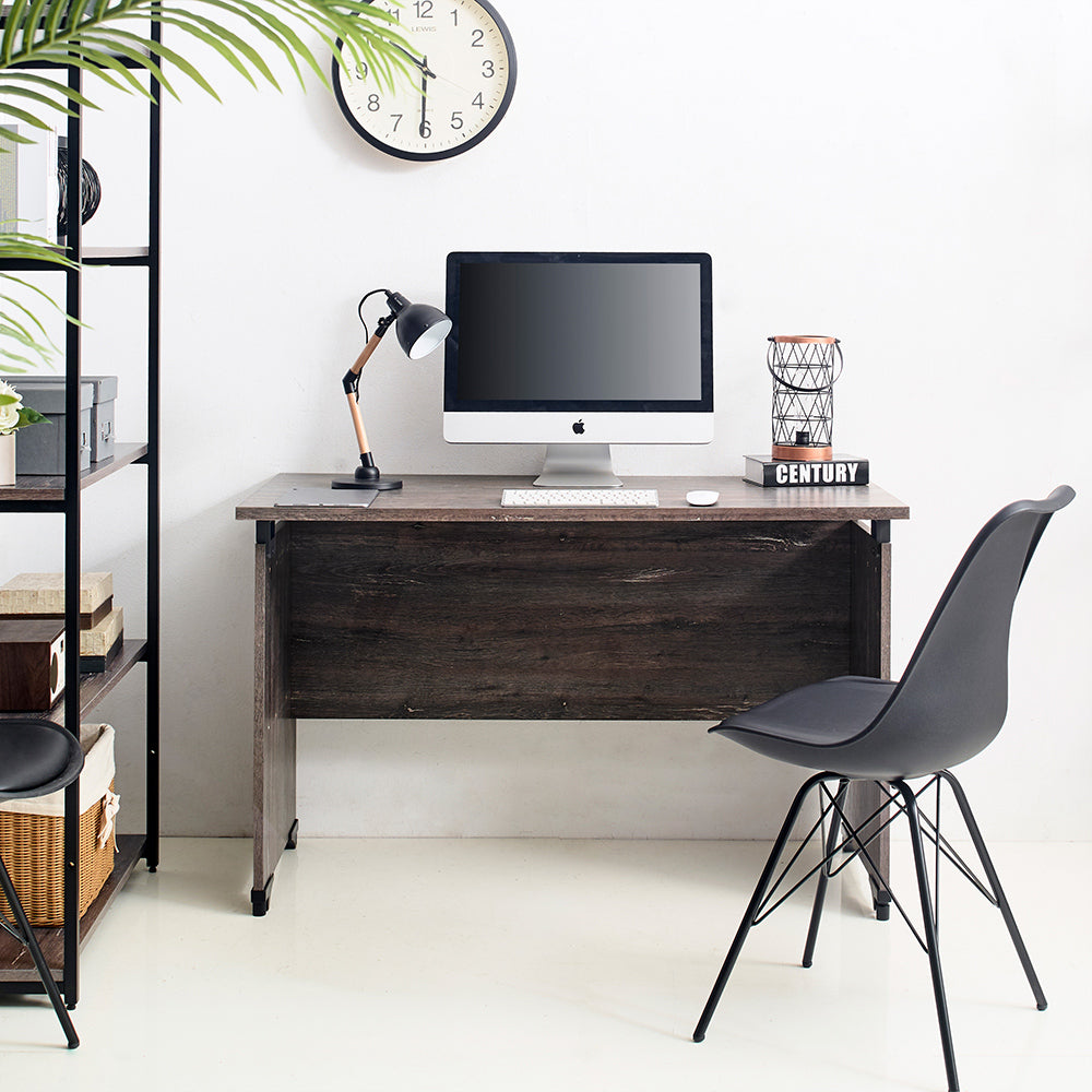 Rustic Composite Wood Writing Desk with Water-Resistant Surface - Rustic