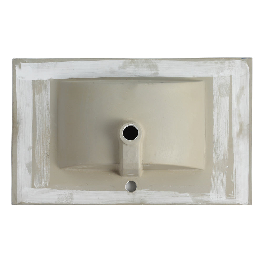 30" Bathroom Vanity with Ceramic Top - Modern Freestanding Design